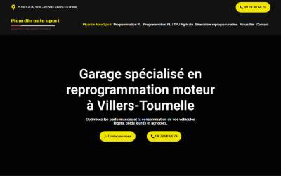Top of the website for Picardie auto sport