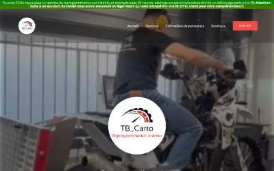 Top of the website for TB Carto