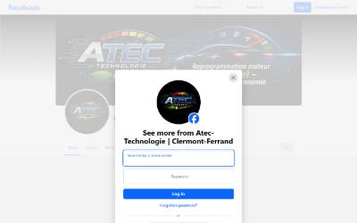 Top of the website for Atec-Technologie