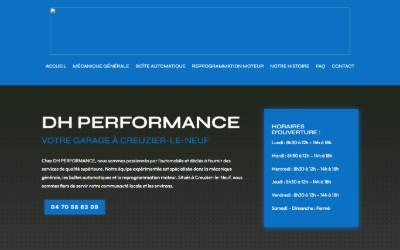 Top of the website for Garage DH Performance - Bosch Car Service