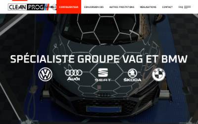 Top of the website for C2 Motorsports - Reprogrammation moteur Spécialiste Audi Volkswagen VAG & BMW