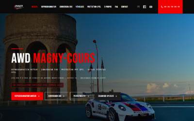 Top of the website for AWD Magny-Cours