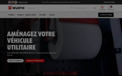 Top of the website for ORSYmobil - Aménagement Utilitaires Nièvre