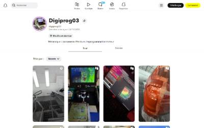 Top of the website for Digiprog03