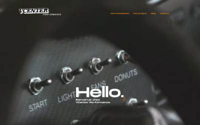 Top of the website for VCenter Performance