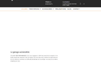 Top of the website for ECO TECH PERFORMANCE