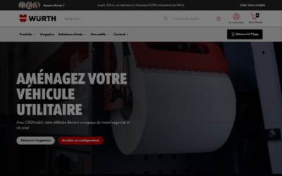 Top of the website for ORSYmobil - Aménagement Utilitaires Eure