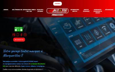 Top of the website for AUTO TEC SERVICES - RSTRONIC MARGUERITTES * Réparation ADBLUE-FAP-EGR - Conversion Bio-éthanol - Reprogrammation moteur
