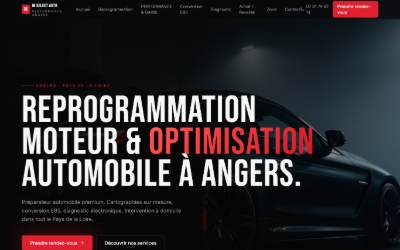 Top of the website for IB SELECT AUTO PERFORMANCE REPROG