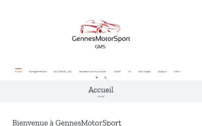 Top of the website for GennesMotorSport