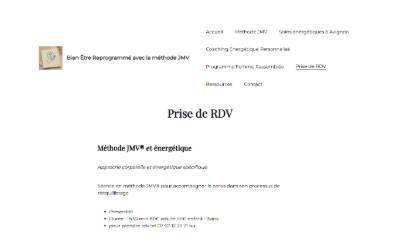 Website preview for Bien Être Reprogrammé
