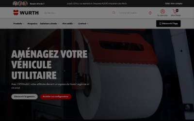 Top of the website for ORSYmobil - Aménagement Utilitaires Loire