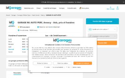 Website preview for MJ Auto Perf