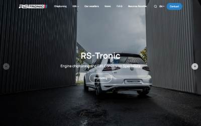 Top of the website for RStronic Charvonnex - Reprogrammation moteur - Conversion bio ethanol E85