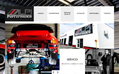 Website preview for Alpi Performance