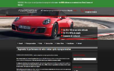 Top of the website for Powerchips International