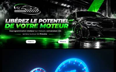 Top of the website for RCL PERFORMANCE