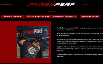Top of the website for PyrenPerf