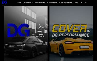 Top of the website for DG Performance
