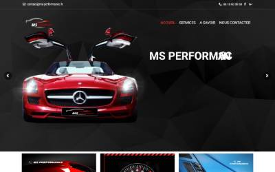Website preview for MS PERFORMANCE - REPROGRAMMATION MOTEUR 26