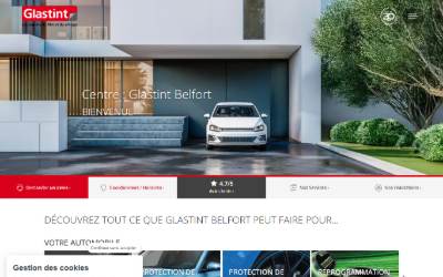 Top of the website for Glastint Pare-brise, Vitres teintées, Covering, PPF, Reprogrammation Moteur