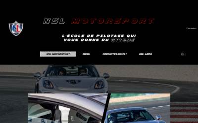 Top of the website for NSL MotorSport
