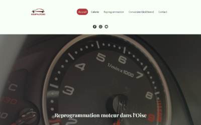 Top of the website for EQUIPAUTO60