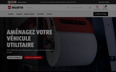 Top of the website for ORSYmobil - Aménagement d'utilitaires Manche