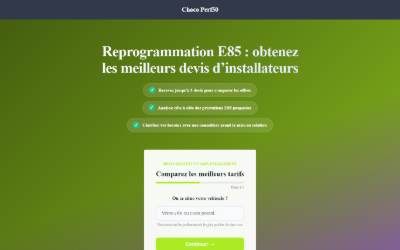 Website preview for CHOCOPERF.50- performances- normandie engineering