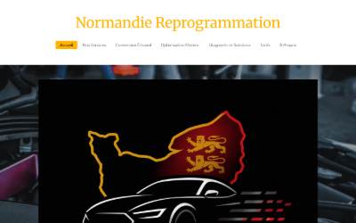 Top of the website for Normandie Reprogrammation - Conversion FlexFluex éthanol - Stage 1 - Diagnostic automobile
