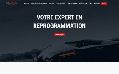 Top of the website for DGAUTO24 Performance