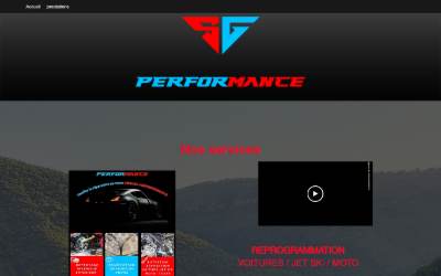 Top of the website for sgperformance
