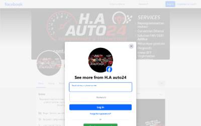Top of the website for H.A auto24 reprogrammation moteur / conversion e85