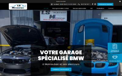 Top of the website for Garage automobile - LS Motorsport