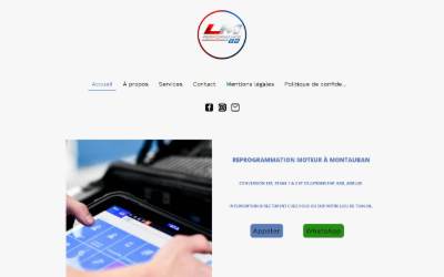 Top of the website for LM Performance 82