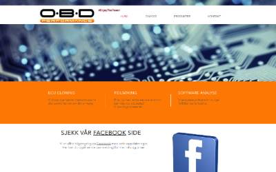 Top of the website for OBD Diagnostic Performance