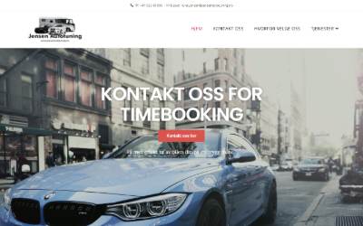 Top of the website for Jensen Autotuning AS