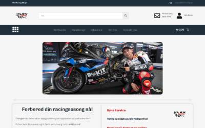 Top of the website for Klev Tuning AS