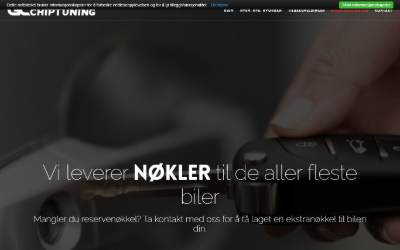 Top of the website for Grimstad Chiptuning