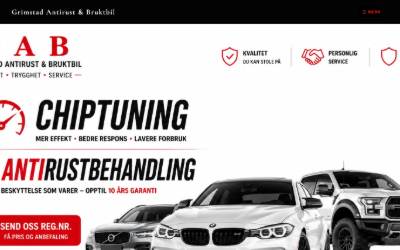 Top of the website for GAB Tuning