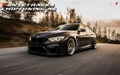 Top of the website for Lønsethagen Chiptuning as