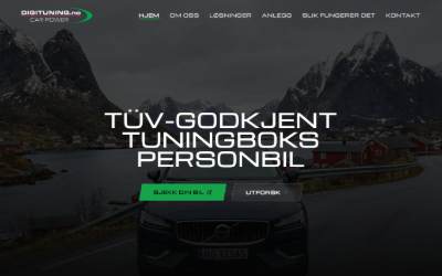 Top of the website for Digituning no
