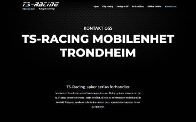 Top of the website for Chiptuning Trondheim