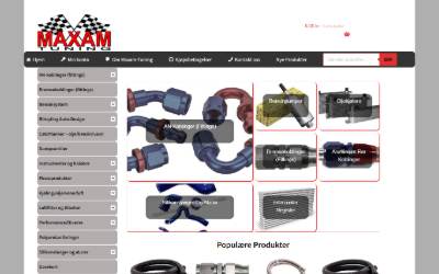 Website preview for Maxam Tuning AS