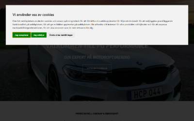 Top of the website for PG Performance