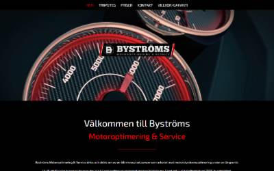 Website preview for Byströms Motoroptimering & Service