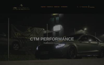 Top of the website for CTM Performance