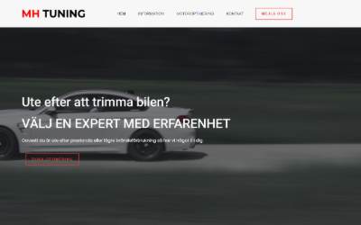 Top of the website for MH Tuning | Professionell Optimering i Halmstad | Motoroptimering