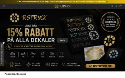 Website preview for RS Tryck | RS Tuning