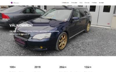 Top of the website for Liljaz motoroptimering